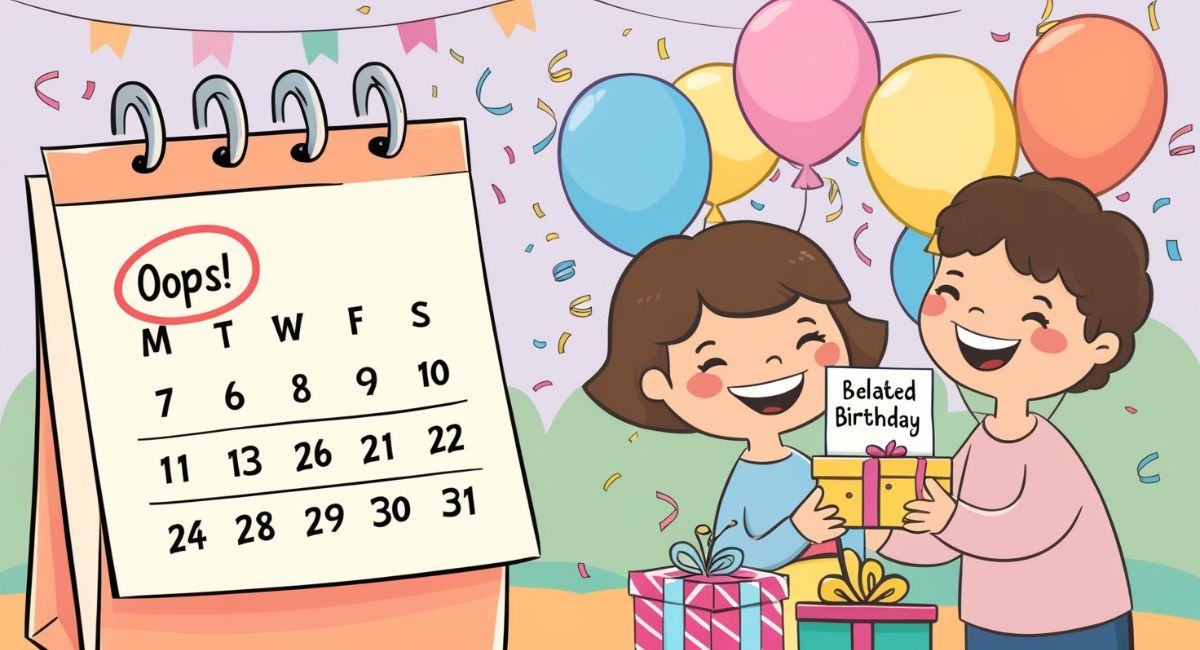 Funny Belated Birthday Wishes for a Friend