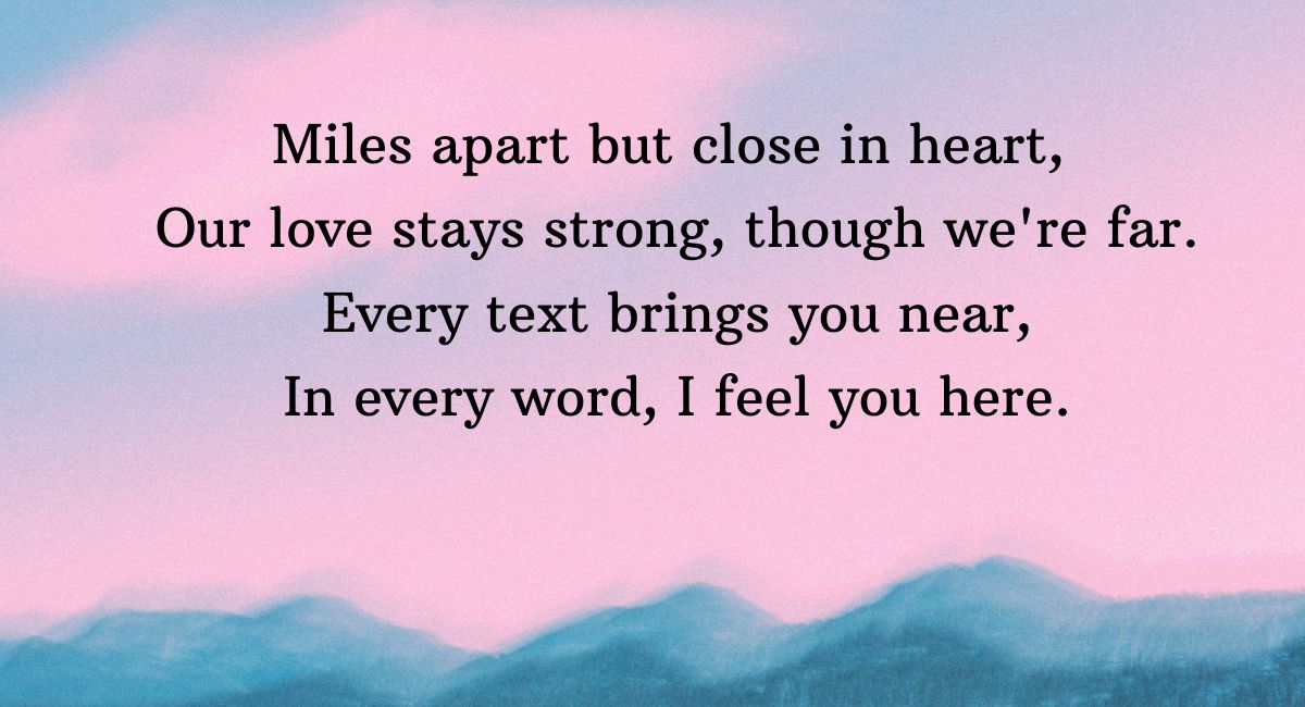 Long-Distance Love Messages 