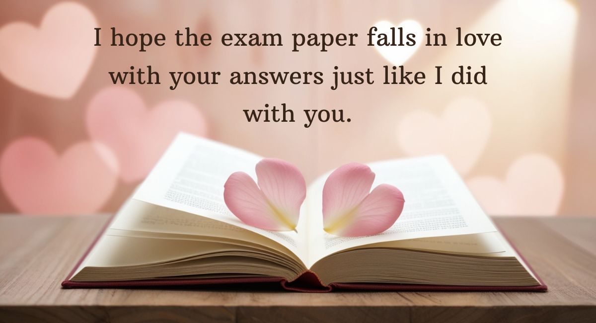 Funny Good Luck Exam Wishes for Lover