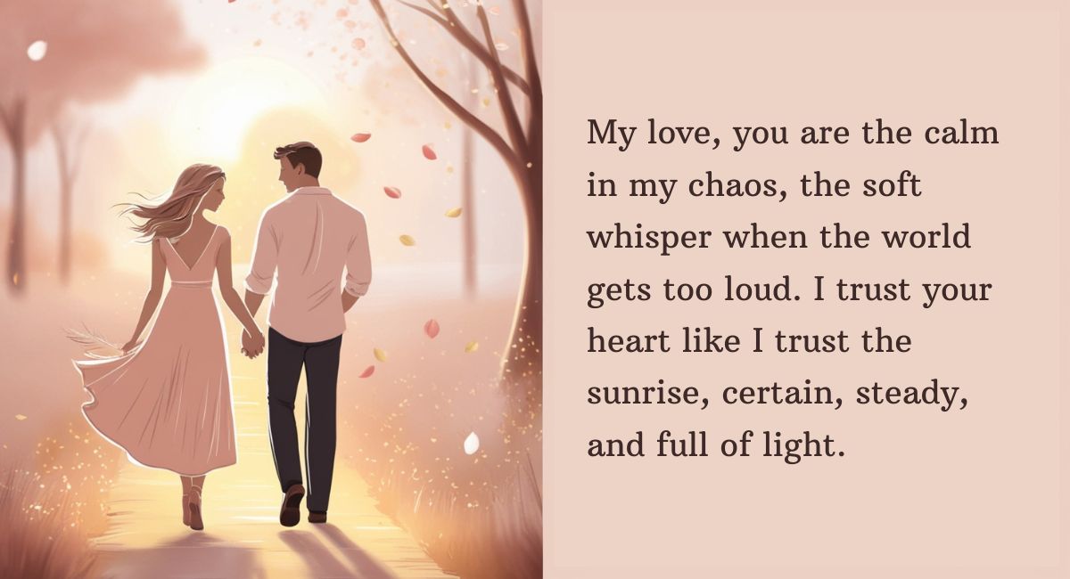Long Romantic Love and Trust Message for My Wife