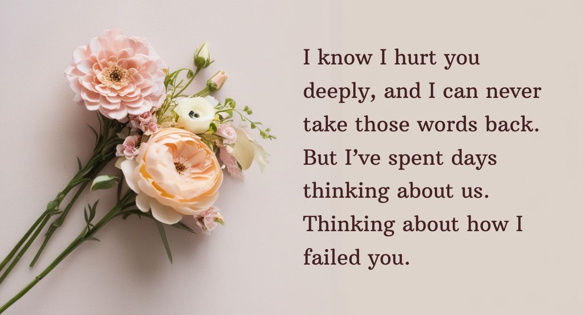 Long Sorry Messages to Make Her Cry