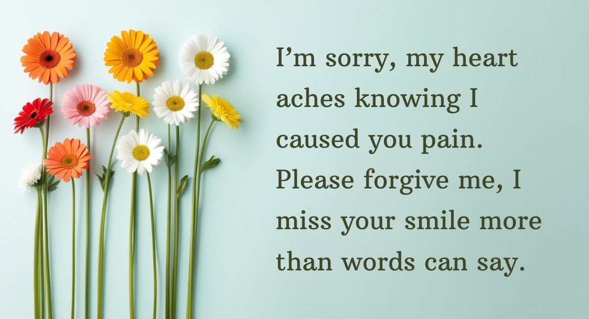 Short Apology Messages for Her