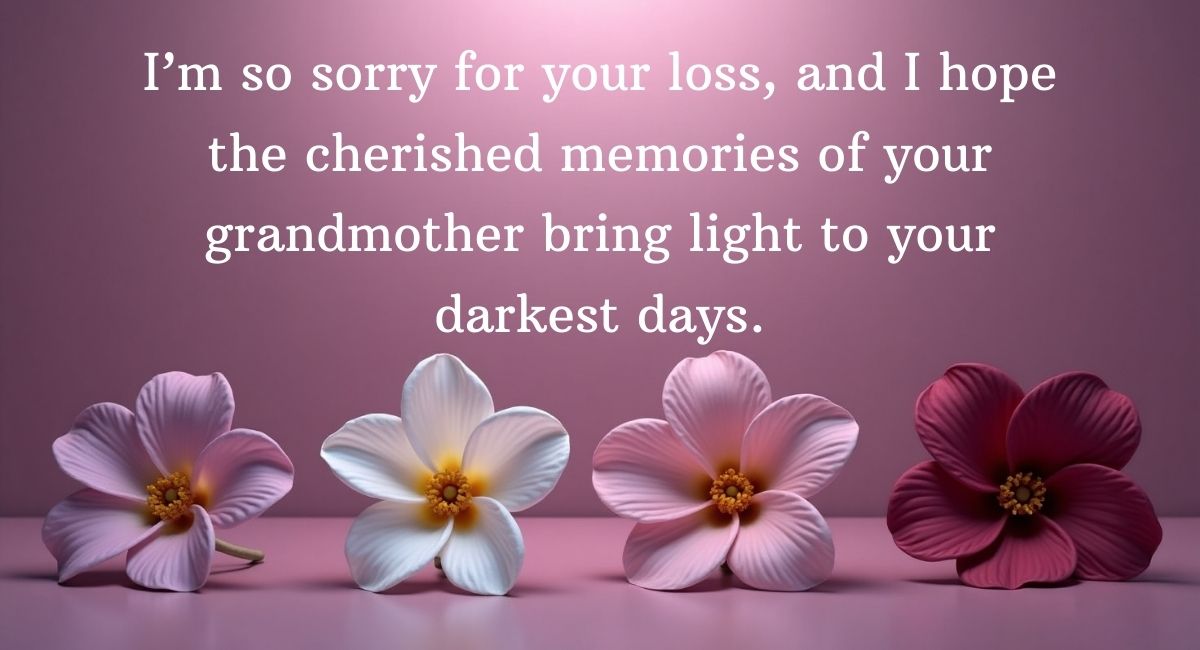 Condolence Messages for a Friend Who Lost Their Grandmother