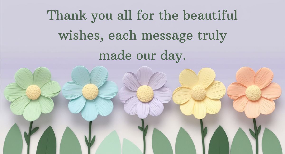 Thanks for Anniversary Wishes in Group