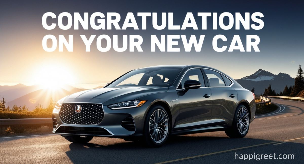 Congratulations on Your New Car Wishes & Messages