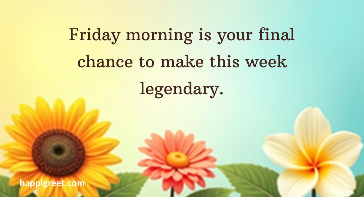 Good Morning Friday Motivational Quotes for Work