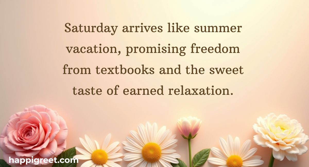 Happy Saturday Messages for Students
