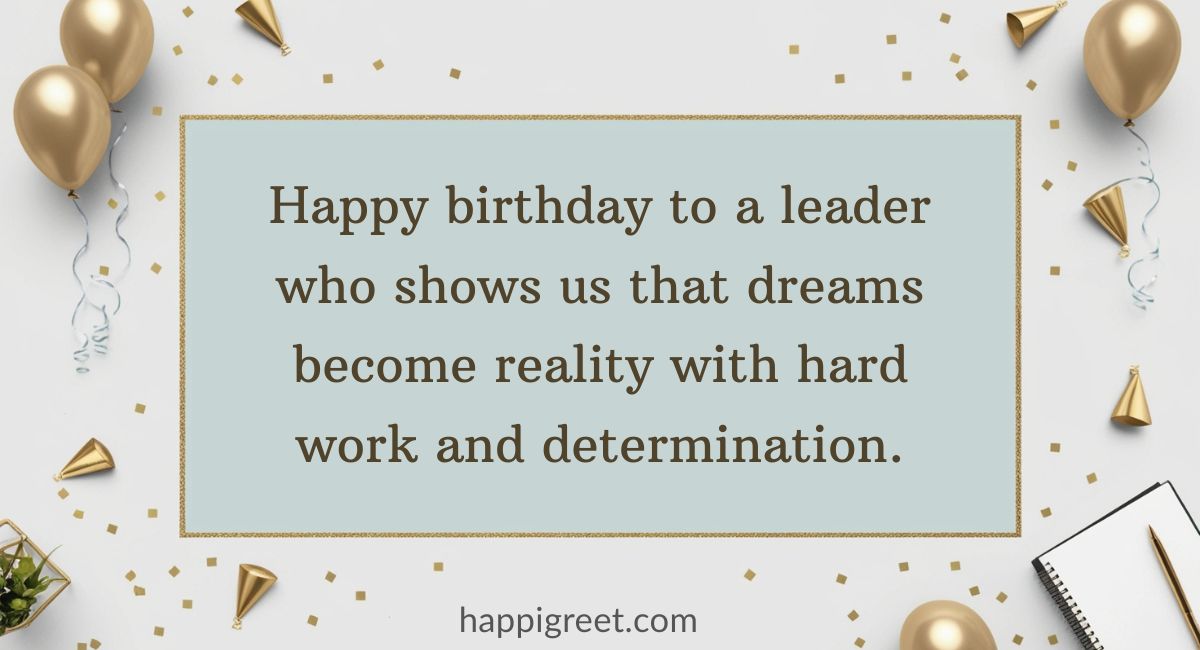 Inspirational Birthday Wishes for Your Boss