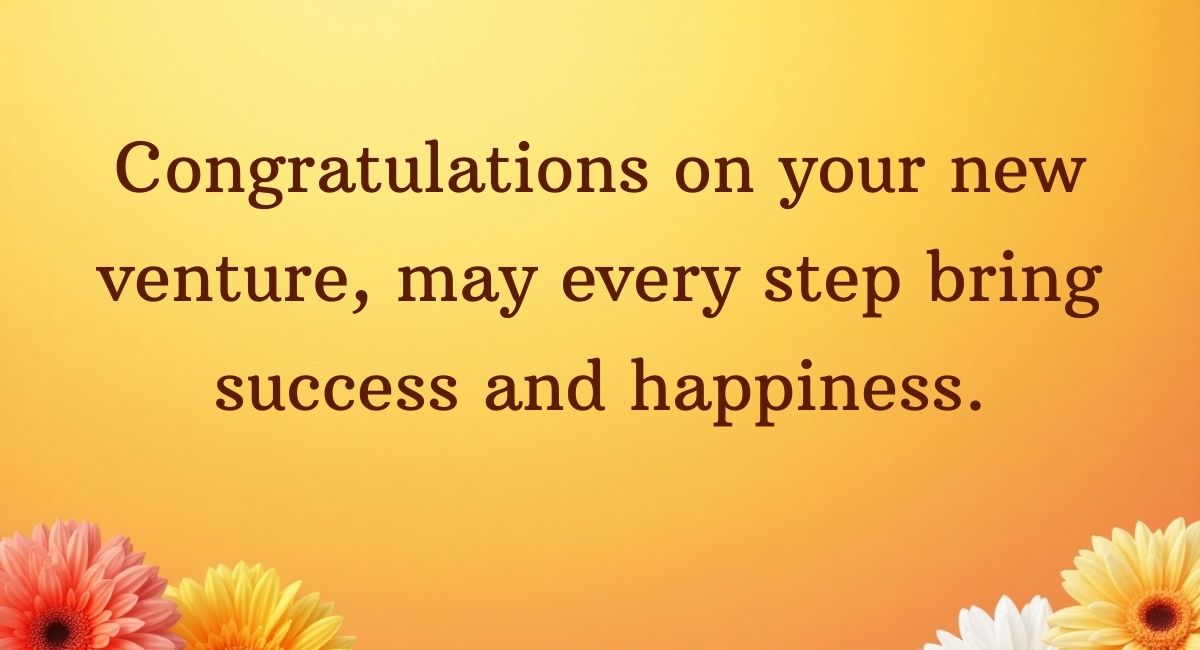 Short & Sweet New Business Congratulations Messages
