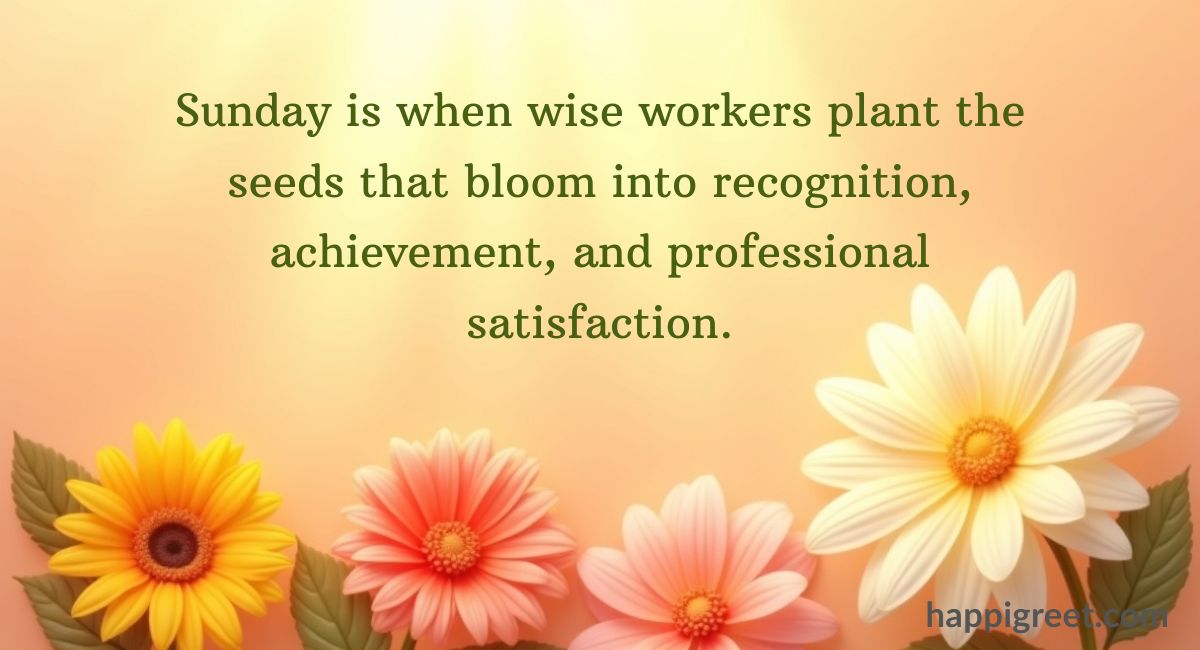 Sunday Quotes for Work