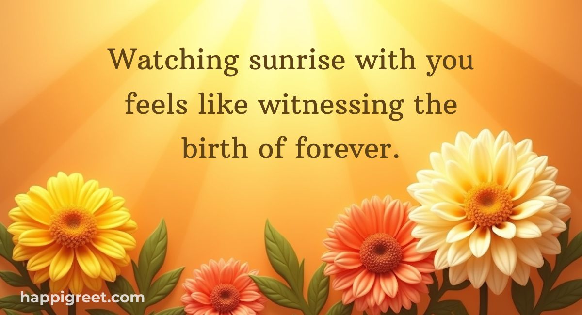 Sunrise Quotes For Love
