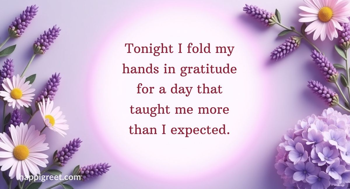 Thankful Good Night Prayer Quotes