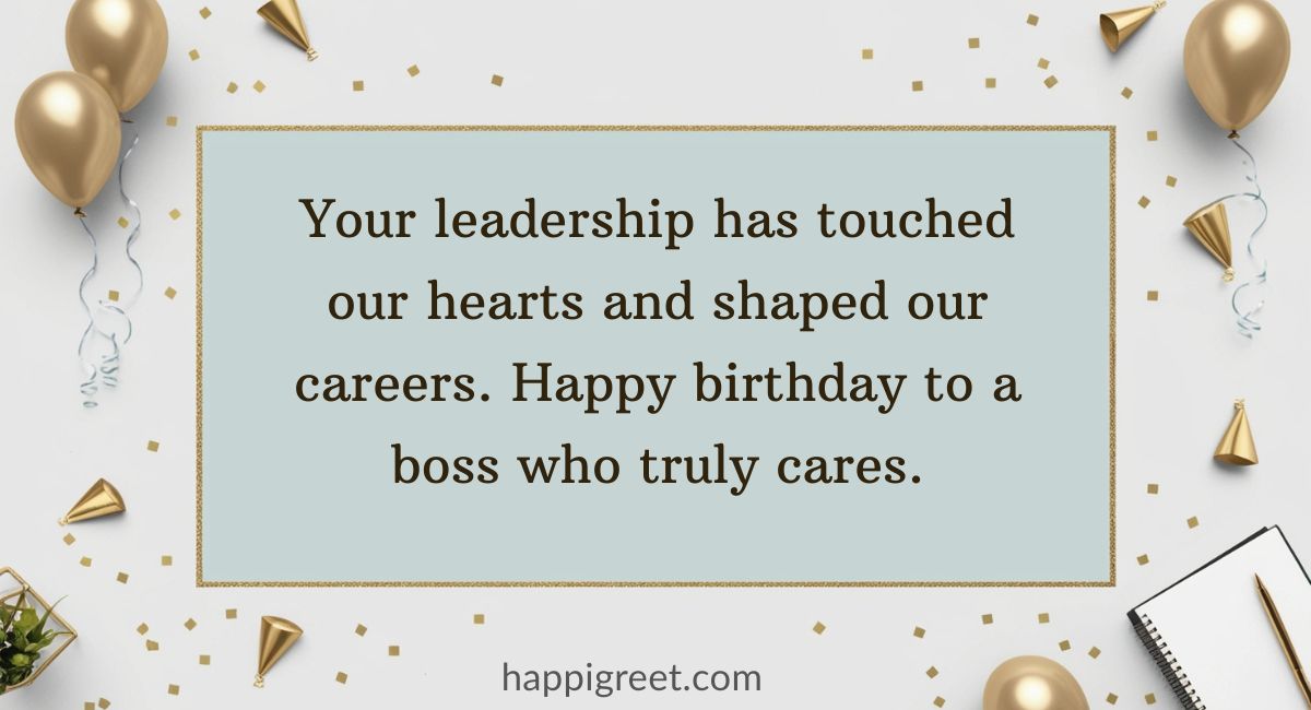 Touching Birthday Wishes for Your Boss
