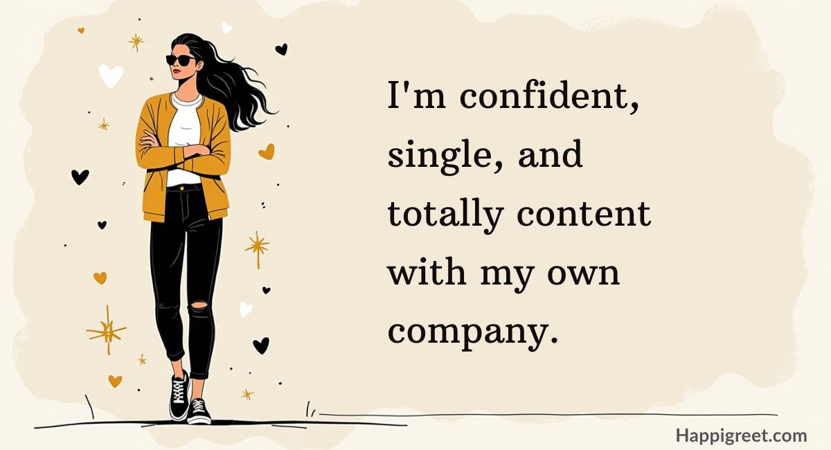 Attitude Confidence Single Girl Quotes