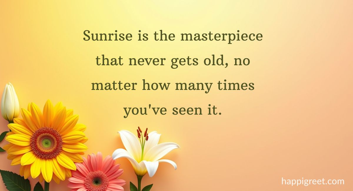Beautiful Good Morning Quotes