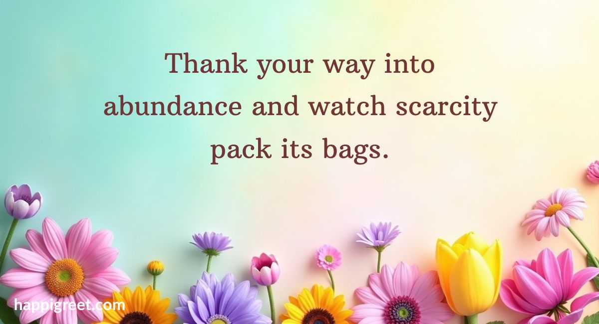 Gratitude Manifest Sayings