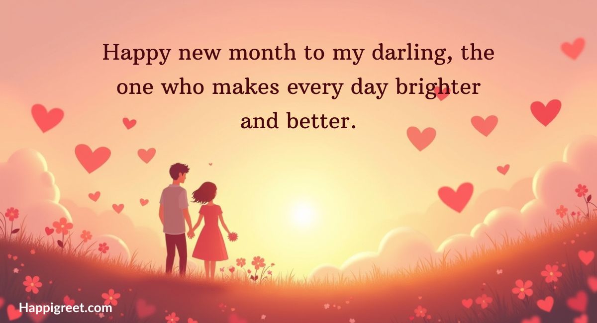 Happy New Month Wishes to my Darling
