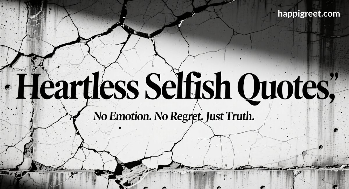 Heartless Selfish Quotes And Relationship