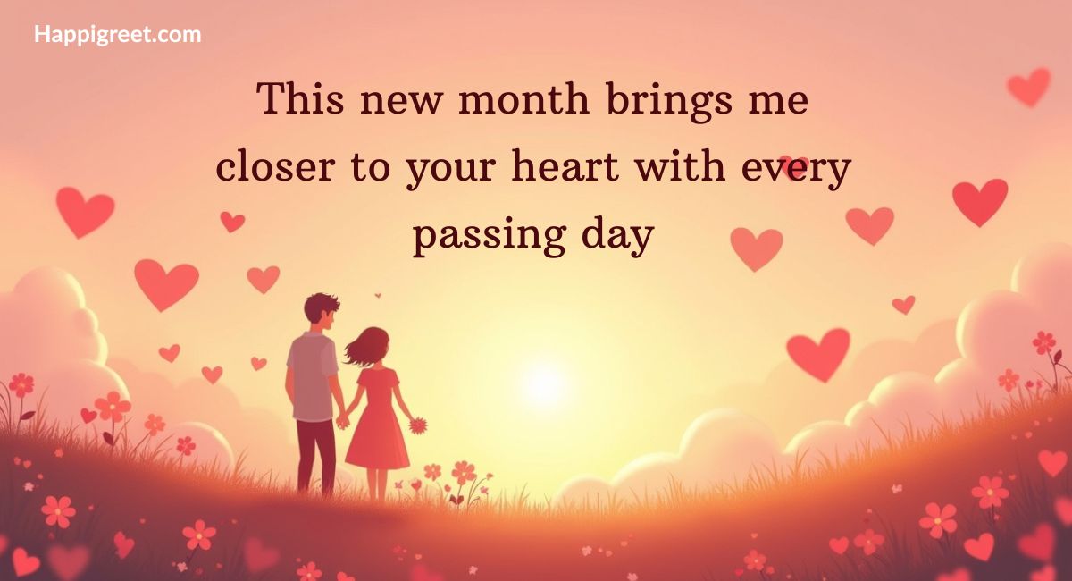 New Month Wishes To My Love or Crush