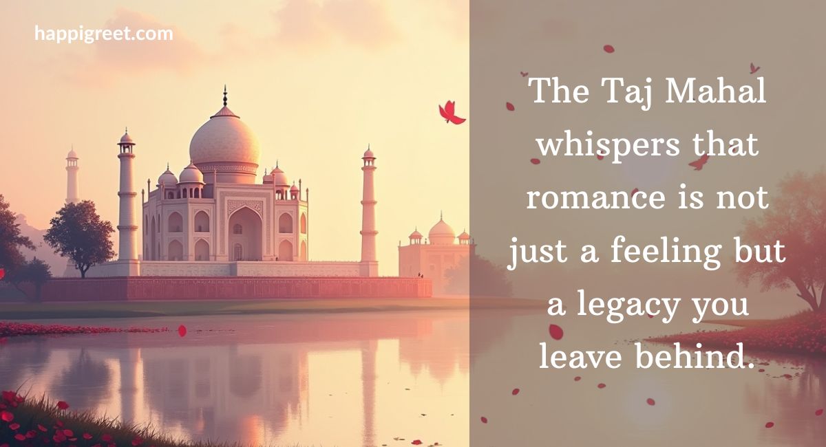 Romantic Taj Mahal Quotes