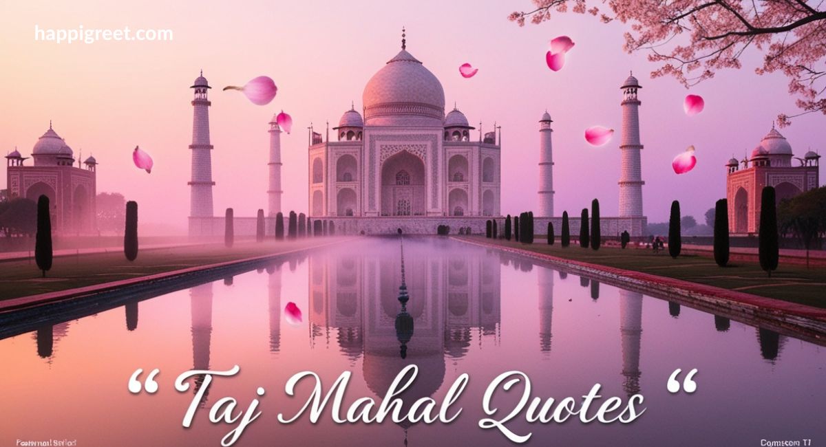 Taj Mahal Quotes About Eternal Love 2025