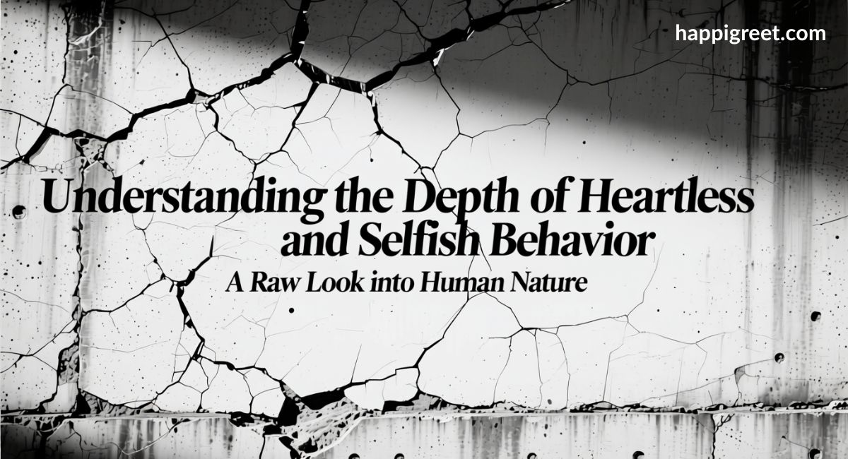 Understanding the Depth of Heartless and Selfish Behavior