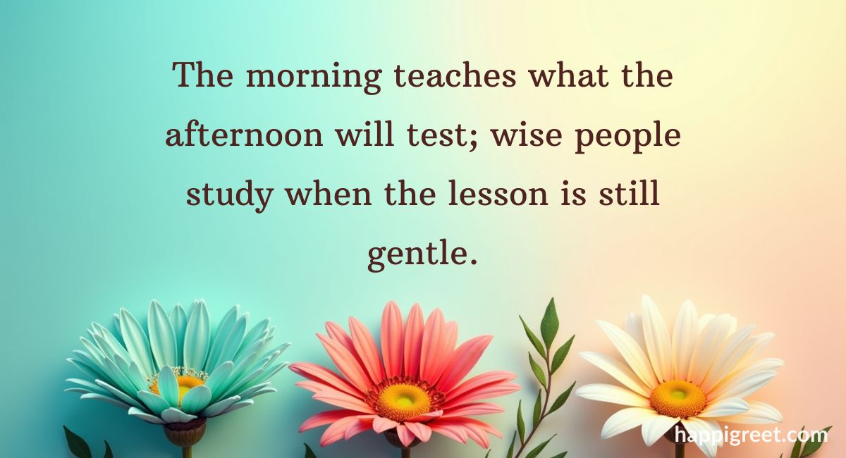 Wisdom Good Morning Quotes